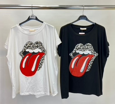 Rolling Stones studded cotton t-shirt
