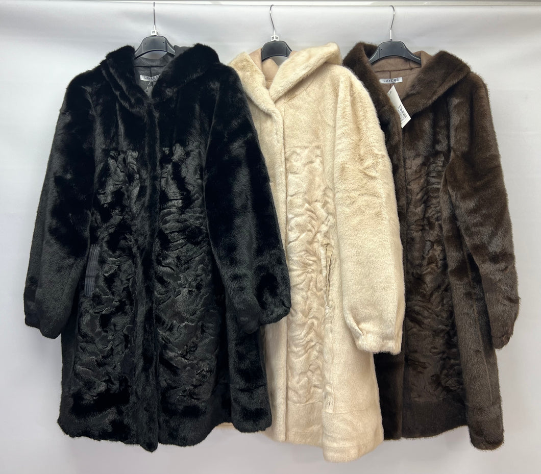 Teddy bear coat with hood