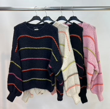 Multicolour knit jumper