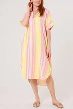 Load image into Gallery viewer, Aztec cheesecloth midi dress
