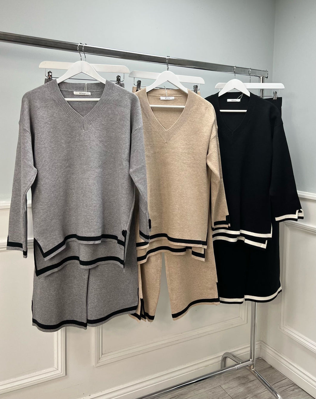 Contrast hem co-ord loungewear