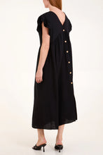 Load image into Gallery viewer, Frill sleeve button detail dress
