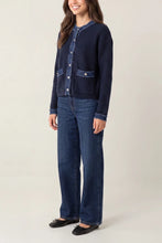 Load image into Gallery viewer, Denim detail jumper
