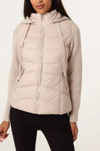 Load image into Gallery viewer, Knitted sleeve padded jacket
