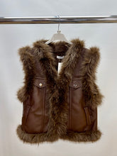 Load image into Gallery viewer, Faux leather waistcoat
