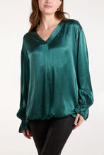 Load image into Gallery viewer, Satin v-neck top
