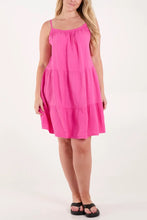 Load image into Gallery viewer, Plain cheesecloth strap dress
