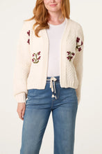 Load image into Gallery viewer, Flower crochet cardigan
