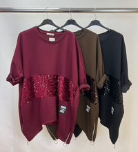 Load image into Gallery viewer, Sequin panel sweatshirt
