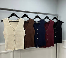 Load image into Gallery viewer, Moocci textured knit waistcoat
