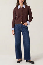 Load image into Gallery viewer, Cable knit collar cardigan
