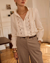 Load image into Gallery viewer, InApril 1986 cotton broderie anglaise shirt
