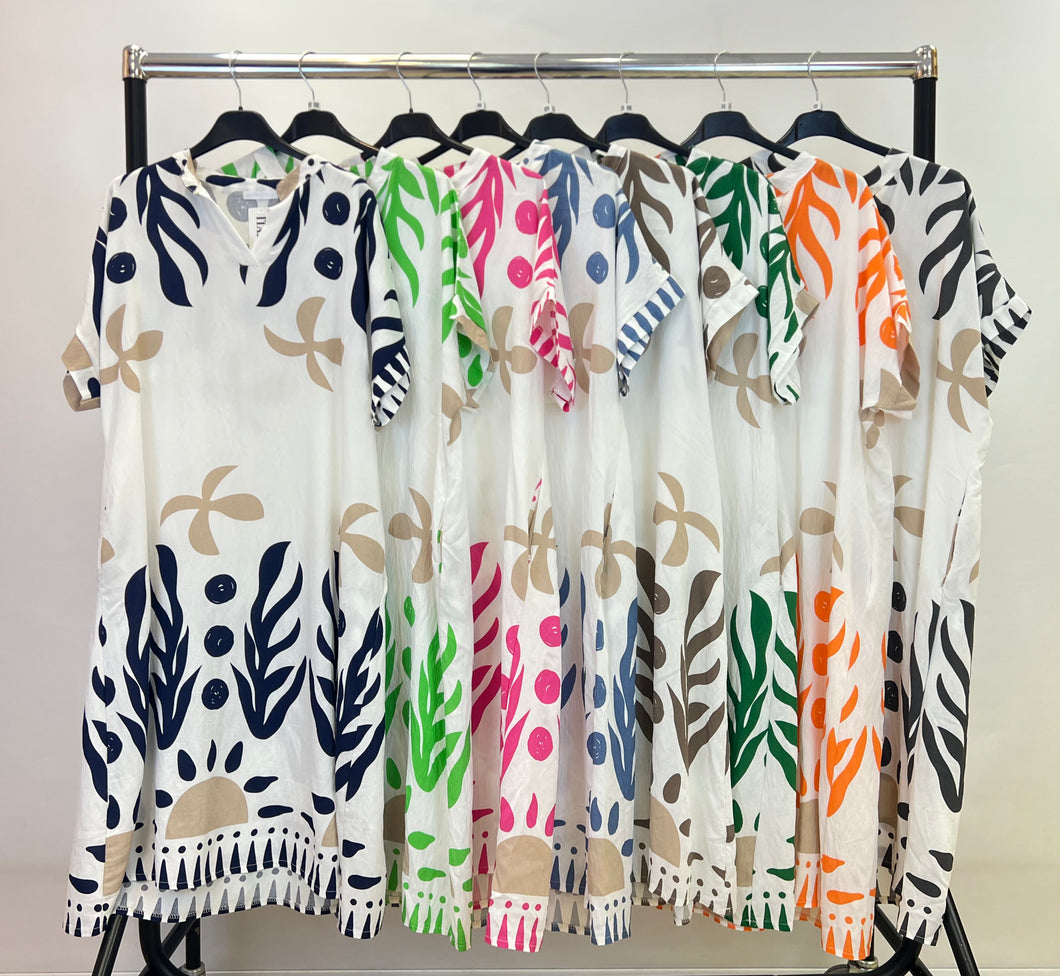 Abstract print dress