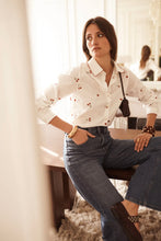 Load image into Gallery viewer, InApril 1986 cherry embroidered shirt
