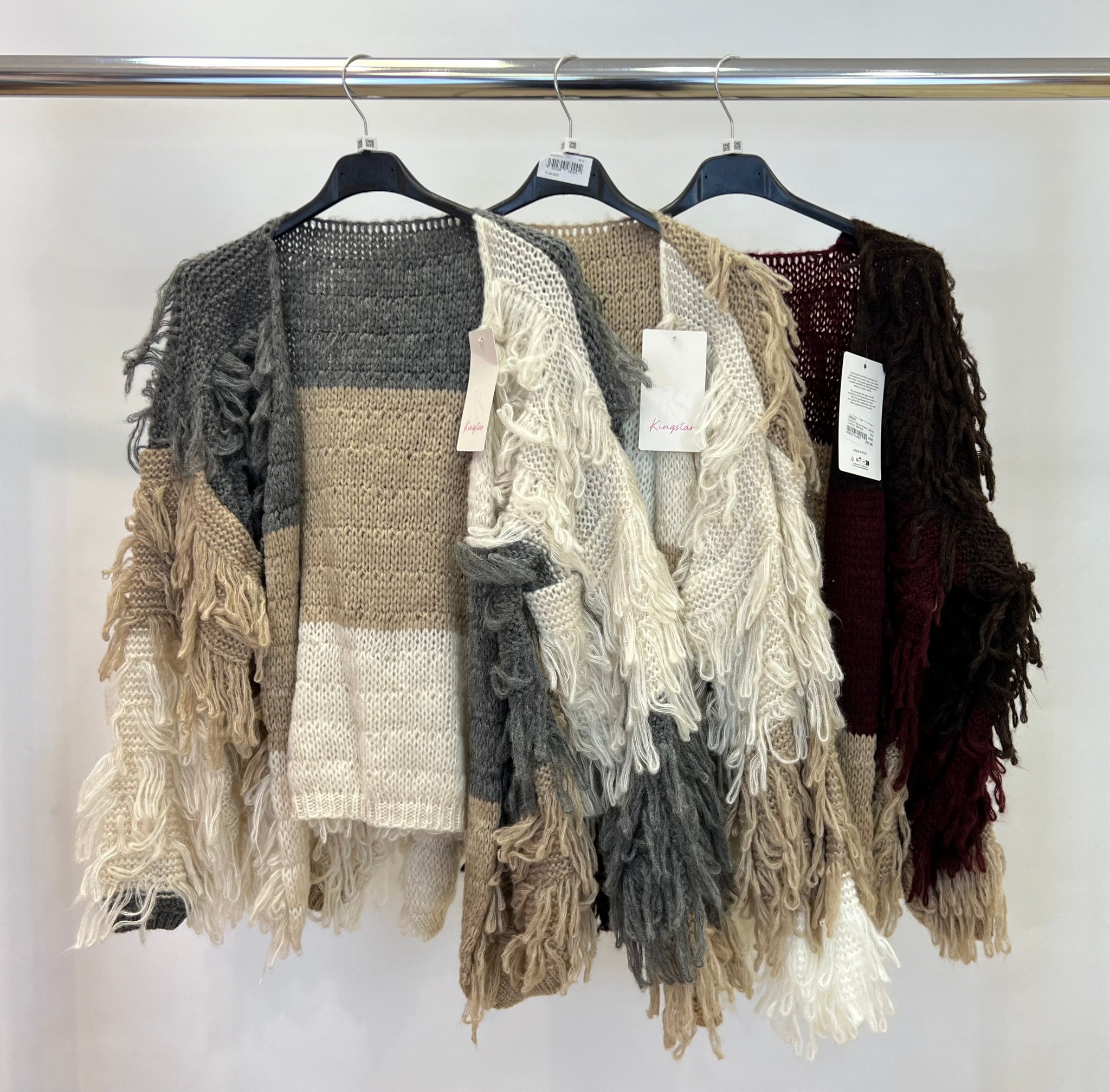 Shaggy block print cardigan – Trendy Togs Boutique Store