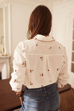 Load image into Gallery viewer, InApril 1986 cherry embroidered shirt
