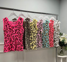 Load image into Gallery viewer, Leopard cotton ribbed vest
