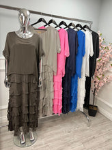 Load image into Gallery viewer, Silk tiered dress
