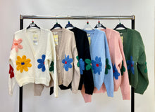 Load image into Gallery viewer, Flower knitted cardigan
