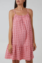Load image into Gallery viewer, Printed strap mini dress
