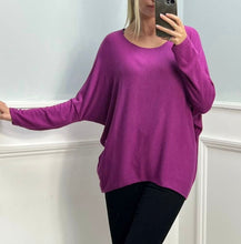 Load image into Gallery viewer, Plain soft knit round neck top
