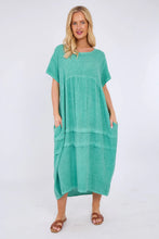 Load image into Gallery viewer, Sugarbabe stonewashed linen dress
