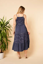 Load image into Gallery viewer, Shirred stripe dress
