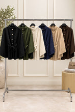 Load image into Gallery viewer, Suedette tie up cape
