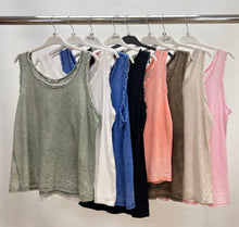 Load image into Gallery viewer, Stonewashed cotton vest top
