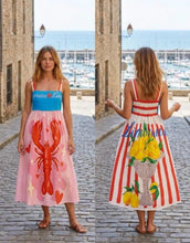Load image into Gallery viewer, Printed strap dress
