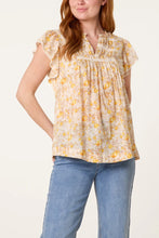 Load image into Gallery viewer, Flower print cotton top
