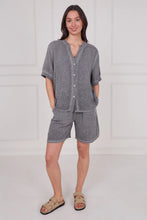 Load image into Gallery viewer, Sugarbabe stonewashed linen short sleeve shirt
