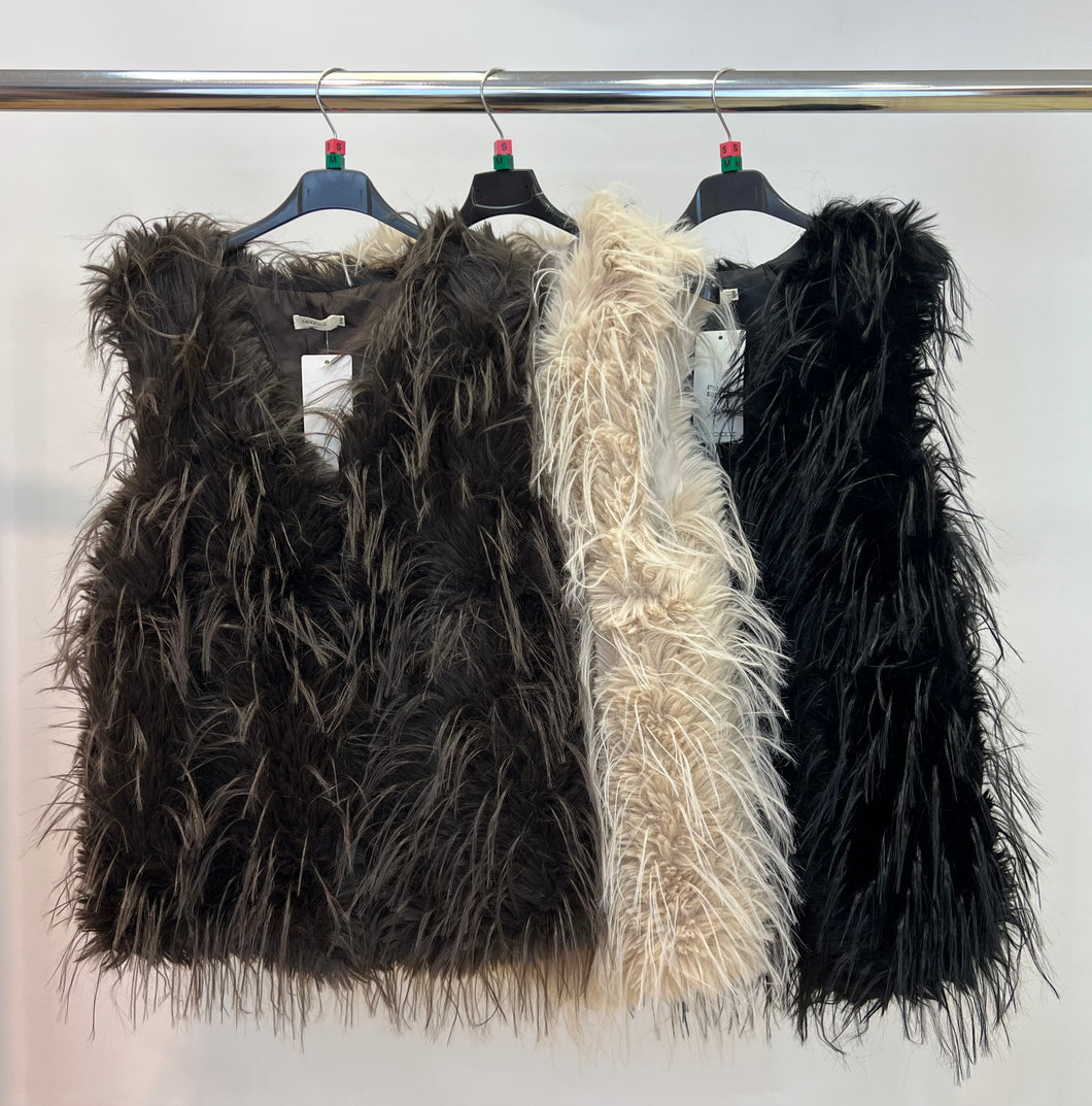 Shaggy gilet