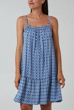 Load image into Gallery viewer, Printed strap mini dress

