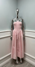 Load image into Gallery viewer, Shirred cotton strap dress
