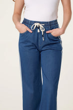 Load image into Gallery viewer, QED side stripe denim trousers
