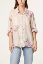 Load image into Gallery viewer, Floral sequin pocket shirt
