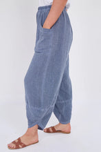 Load image into Gallery viewer, Sugarbabe stonewashed linen barrel leg trouser
