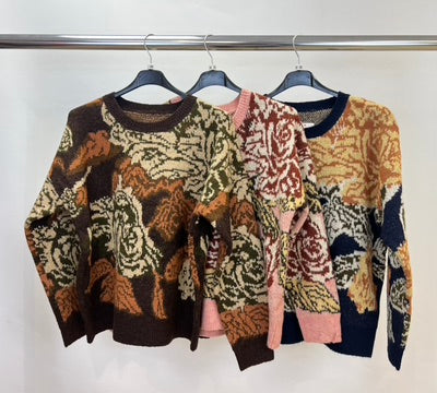 Jacquard knit jumper