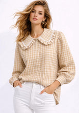 Load image into Gallery viewer, Gingham check shirt
