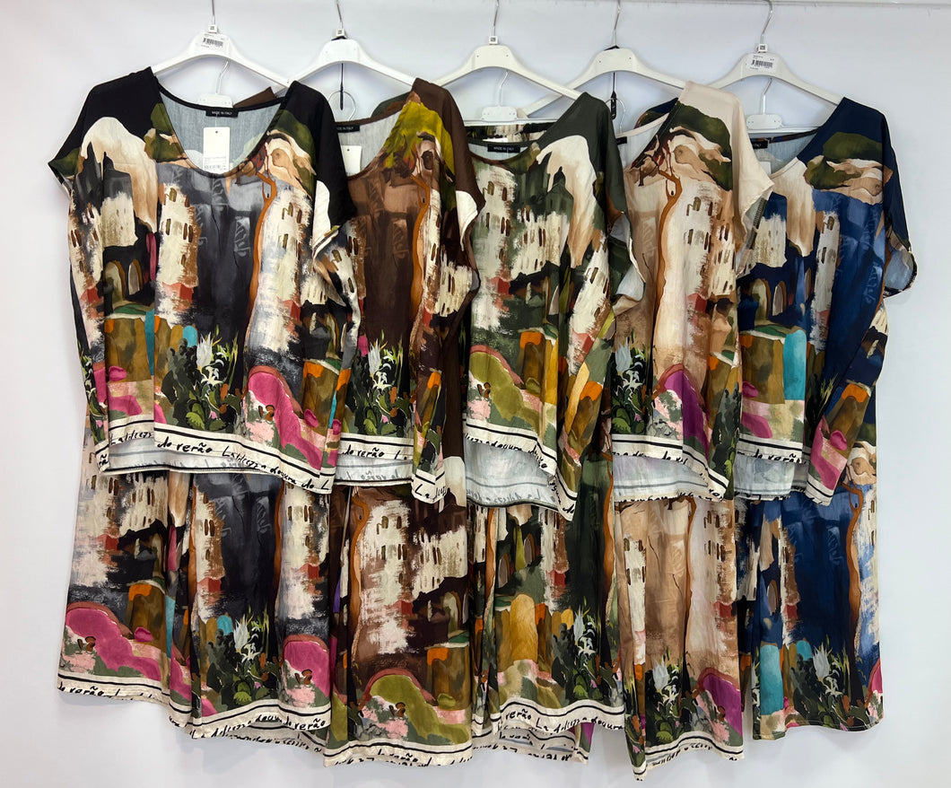 Watercolour print co-ord loungewear