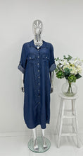 Load image into Gallery viewer, Denim shirt dress
