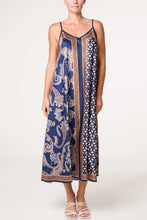 Load image into Gallery viewer, Satin printed strap dress
