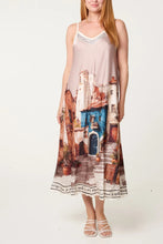 Load image into Gallery viewer, Satin landscape dress
