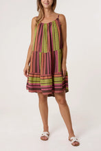 Load image into Gallery viewer, Aztec cheesecloth strap dress
