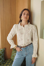Load image into Gallery viewer, InApril 1986 broderie anglaise cotton shirt
