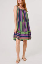 Load image into Gallery viewer, Aztec strap cotton dress
