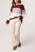Load image into Gallery viewer, Block print v-neck jumper
