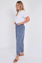 Load image into Gallery viewer, Sugarbabe stonewashed linen barrel leg trouser

