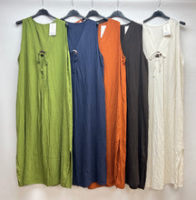 Load image into Gallery viewer, Toggle v-neck dress
